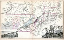 South Mountain and Boston Railroad Map, Westmoreland County 1876